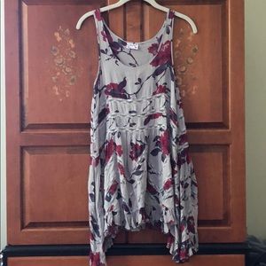 Intimately FP Voile and Lace Trapeze Slip Dress